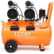 Máy nén khí không dầu Lucky 50L 2HP 2Motor