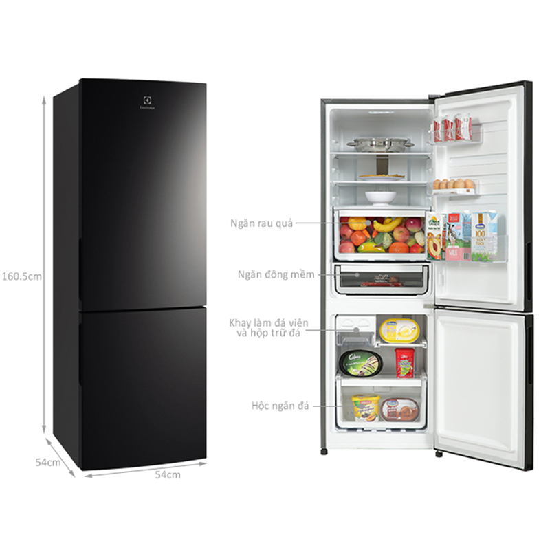 Top tủ lạnh Electrolux 2 cánh, 3 cánh tiết kiệm điện đáng mua