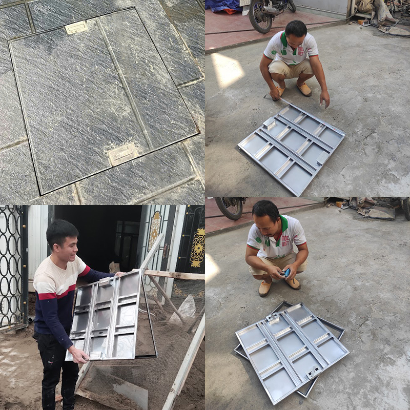 Nap be Inox 304 gioang cao su 2 tay xach khong lo vien